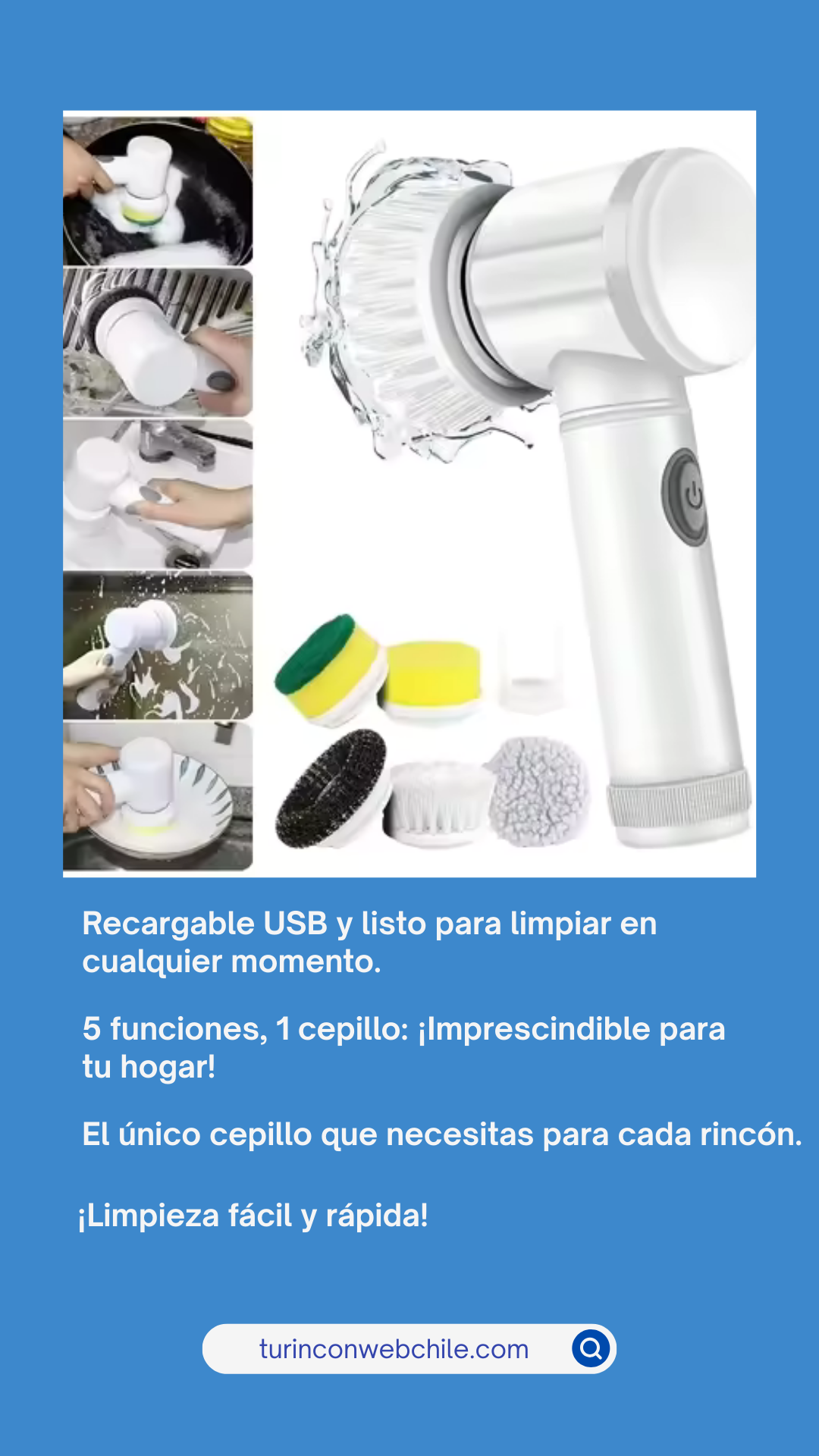 CEPILLO LIMPIEZA MULTIFUNCIONAL 5en1
